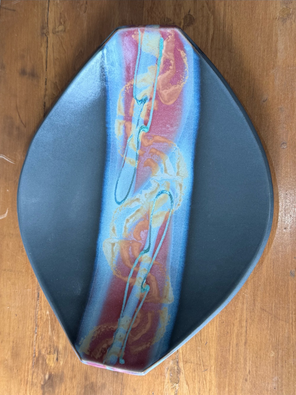 VTG Frank DiGangi Studio Pottery Ceramic Art Plate Signed By Artist